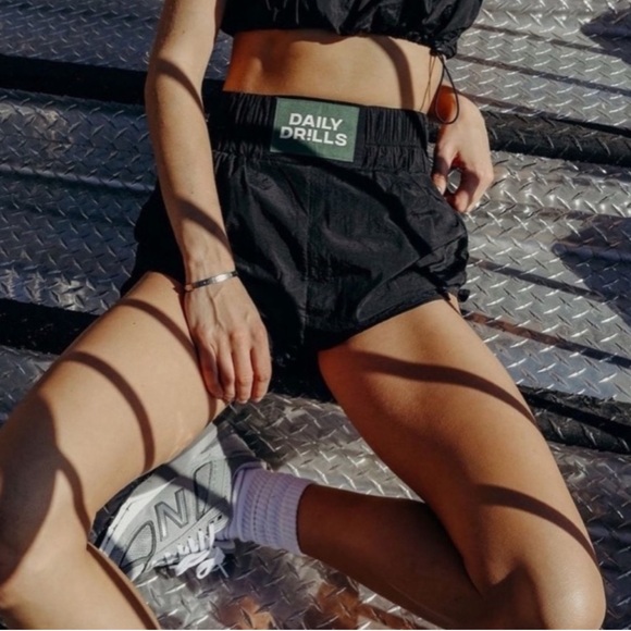 Daily Drills Black Athletic Shorts - Picture 1 of 4